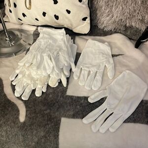 Lot of 20-10pairs white cotton gloves for beauty skincare medical nip